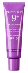 numbuzin No. 9 NAD+ Bio Super Defense Glow Sunscreen SPF 50 - Protector Solar Facial Reafirmante con NAD+ y Péptidos