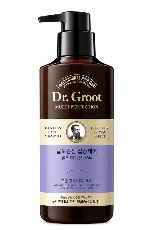 Dr. Groot Multi Perfection Anti-Hair Loss Care & Scalp Strengthening Shampoo - Champú Anticaída y Fortalecedor del Cuero Cabelludo