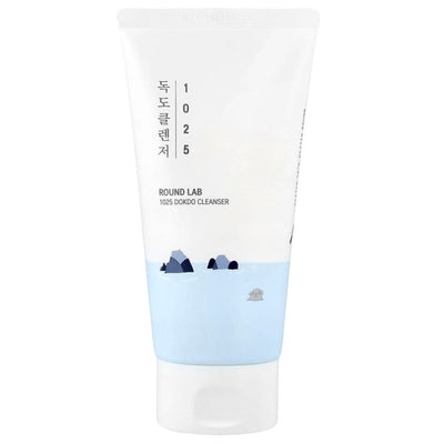 ROUND LAB 1025 Dokdo Cleanser | Espuma Limpiadora Facial Hidratante y Exfoliante Suave con Agua de Mar Profunda