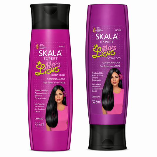 Skala Expert Mais Lisos Dúo Alisador | Shampoo y Acondicionador 325ml