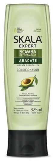 SKALA Expert Bomba de Vitaminas Abacate Condicionador | Acondicionador Hidratante y Revitalizante con Extracto de Aguacate, Aloe Vera y Aceite de Ricino