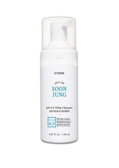 Etude SoonJung pH 6.5 Whip Cleanser - Espuma Limpiadora Facial con pH Balanceado