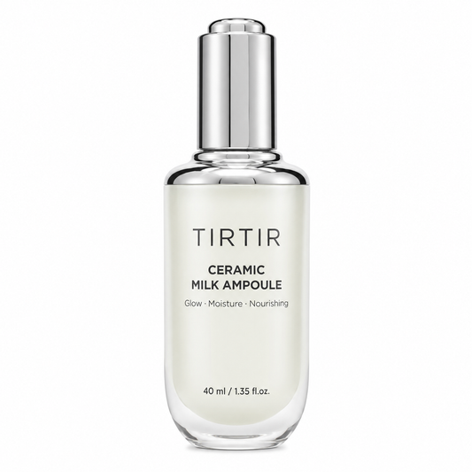 TIRTIR Ceramic Milk Ampoule | Sérum Facial Nutritivo e Iluminador con Efecto Piel de Porcelana