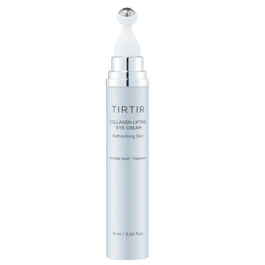 TIRTIR Collagen Lifting Eye Cream | Contorno de Ojos Antiedad y Reafirmante con Colágeno y Aplicador Tipo Rodillo