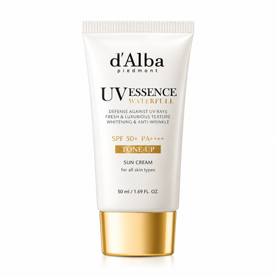 d'Alba Waterfull Tone-Up Sun Cream SPF 50+ - Crema Solar Protector con Efecto Tono Uniforme